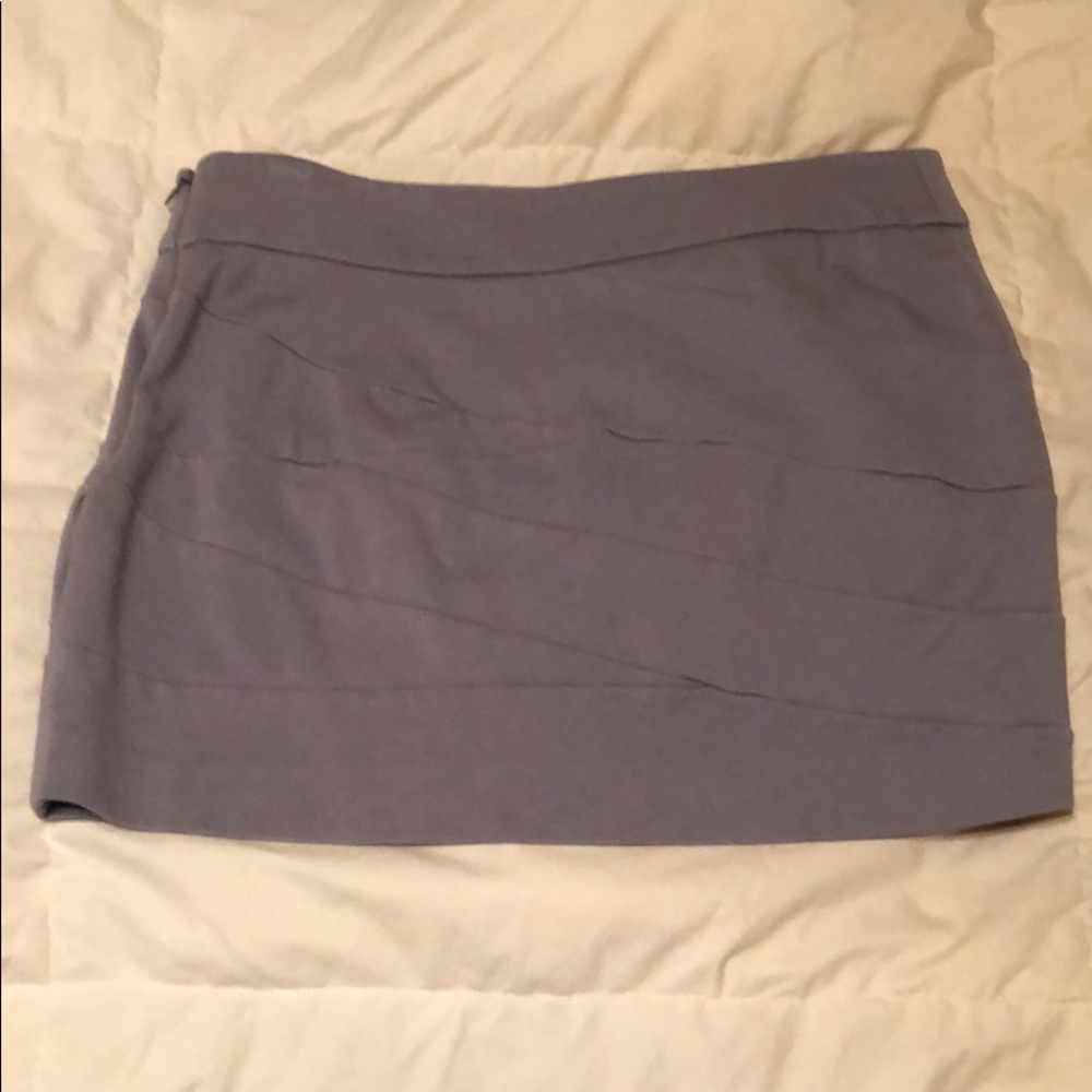 Express gray mini skirt